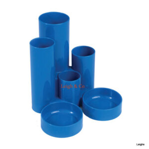 Leanco  Desk Tube Tidy Blue (W130 x D130 x H105mm)