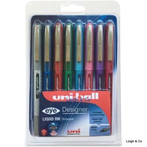 Uni-Ball UB-157 Eye Rollerball Fine Assorted (Pack of 8) 153528624